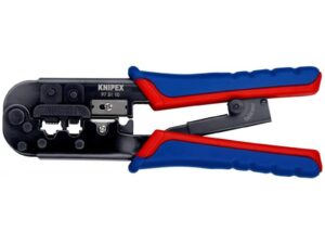 Knipex Crimping Pliers for Western Plugs with Multi-Component Grips, 190 mm - 97 51 10