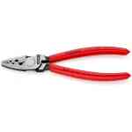 Knipex Crimping Pliers for Wire Ferrules with Plastic Coated Handles, 180 mm - 97 71 180 SB