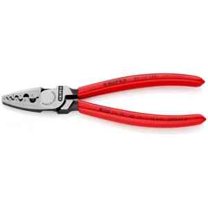 Knipex Crimping Pliers for Wire Ferrules with Plastic Coated Handles, 180 mm - 97 71 180 SB