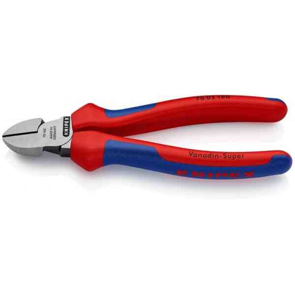 Knipex Diagonal Cutter with Multi-Component Grips, 160 mm - 70 02 160 SB