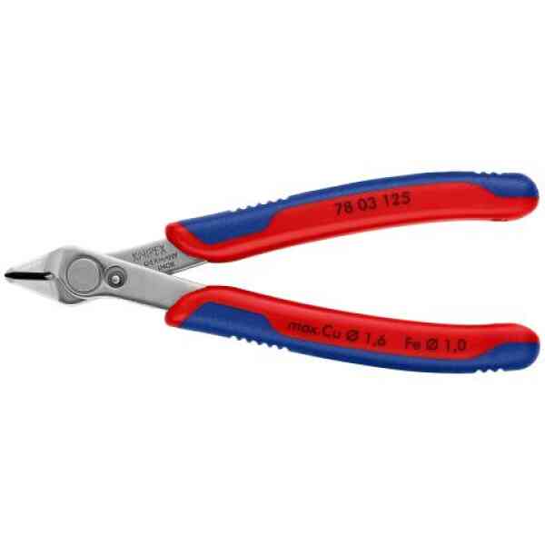 Knipex Electronic Super Knips®, 125 mm with Multi-Component Grips - 78 03 125 SB