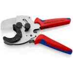 Knipex Galvanized Pipe Cutter for Composite and Plastic Pipes with Multi-Component Grips, 40 mm - 90 25 40