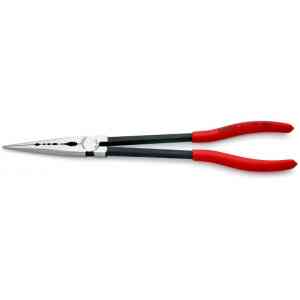 Knipex Long Reach Needle Nose Pliers with Transverse Profiles and Plastic Coated Handles, 280 mm - 28 71 280 SB