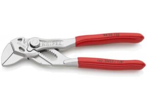 Knipex Mini Pliers Wrench Pliers and a Wrench in a Single Tool with Plastic Coated Handles, 125 mm - 86 03 125 SB