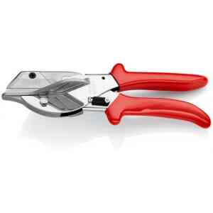 Knipex Mitre Shears for Plastic and Rubber Sections with Plastic Grips, 215 mm - 94 35 215