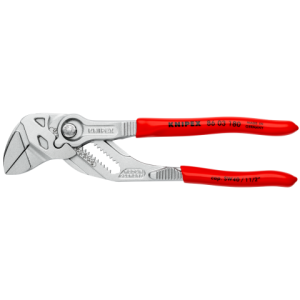 Knipex Pliers Wrench Pliers and a Wrench in a Single Tool Plastic Coated Chrome-plated, 180 mm - 86 03 180 SB