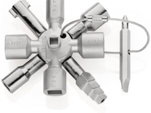 Knipex TwinKey® Control Cabinet Key for All Standard Cabinets and Shut-off Systems - 00 11 01