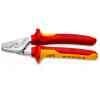 Knipex VDE Insulated StepCut Cable Shears with Multi-Component Grips, 160 mm - 95 16 160 SB