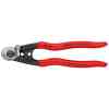 Knipex Wire Rope Cutter, Forged with Plastic Coated Handles, 190 mm - 95 61 190 SB