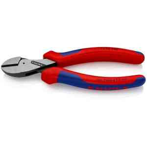 Knipex X-Cut® Compact Diagonal Cutter High Lever Transmission with Multi-Component Grips, 160 mm - 73 02 160 SB