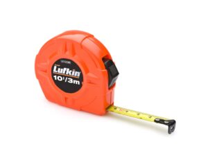 Lufkin 10’/3m Hi Viz Orange Clad Power Return Tape Measure - L610CME