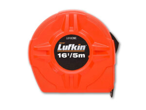 Lufkin 16’/5m Hi Viz Orange Clad Power Return Tape Measure - L616CME