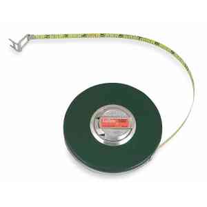 Lufkin 3/8" x 30m/100' Banner® SAE/Metric Yellow Clad Dual Sided Tape Measure - HW226ME