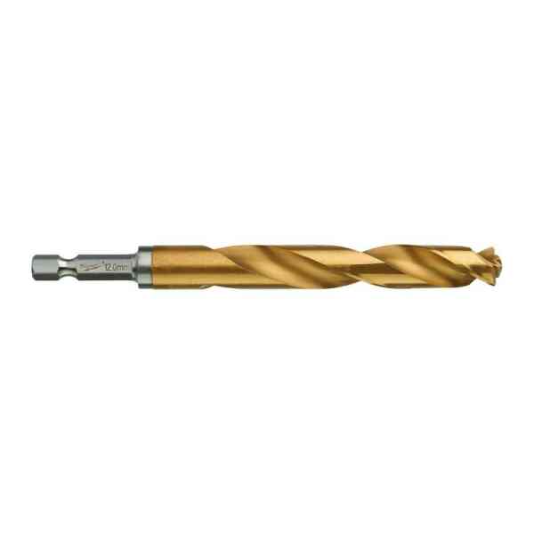 Milwaukee 1 Pc. SHOCKWAVE™ HSS-G TIN Red Hex Metal Drill Bit, 12.0mm - 48894727
