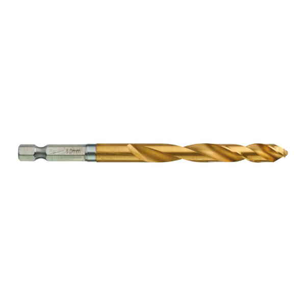 Milwaukee 1 Pc. SHOCKWAVE™ HSS-G TIN Red Hex Metal Drill Bit, 8.0mm - 48894719