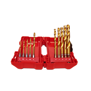 Milwaukee 10 Pc. Red Hex SHOCKWAVE™ HSS-G Titanium Drill Bits Set, Gold - 48894759