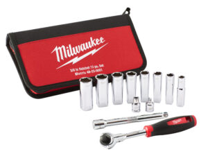 Milwaukee 12pc 3/8" Metric Socket Set - 48229001