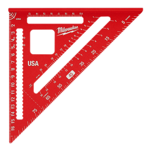 Milwaukee 180mm Metric Rafter Square, Red - 4932472124