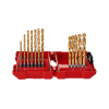 Milwaukee 19 Pc. Red Hex SHOCKWAVE™ HSS-G Titanium Drill Bits Set, Gold - 48894760