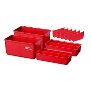 Milwaukee 2 Pc. PACKOUT™ 10x20 cm Nest Bin Set, Red - 4932480699