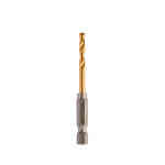 Milwaukee 2 Pc. SHOCKWAVE™ HSS-G TIN Red Hex Metal Drill Bit, 3.5mm - 48894707