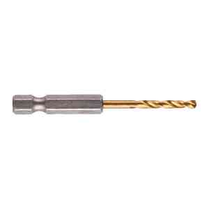 Milwaukee 2 Pc. SHOCKWAVE™ HSS-G TIN Red Hex Metal Drill Bit, 3mm - 48894763