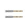 Milwaukee 2 Pc. SHOCKWAVE™ HSS-G TIN Red Hex Metal Drill Bit, 4.0mm - 48894708