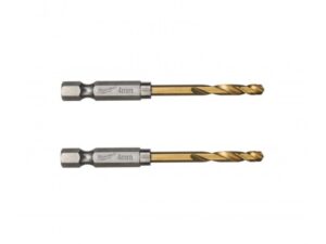 Milwaukee 2 Pc. SHOCKWAVE™ HSS-G TIN Red Hex Metal Drill Bit, 4.0mm - 48894708