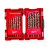 Milwaukee 25 Pc. Thunderweb HSS-G DIN 338 Metal Drill Bits Set - 4932352376