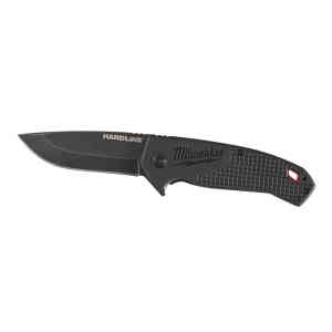 Milwaukee 3” HARDLINE™ Smooth Blade Pocket Knife, Black - 48221994