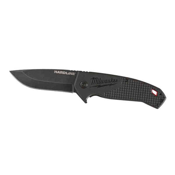 Milwaukee 3” HARDLINE™ Smooth Blade Pocket Knife, Black - 48221994