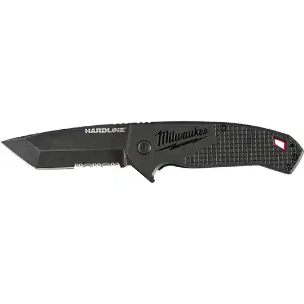 Milwaukee 3" Serrated Blade Pocket Knife, Black - 48221998
