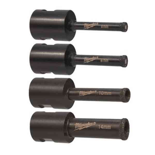 Milwaukee 4 Pc. M14 Diamond Drill Bit Set - 4932471863