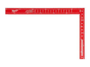 Milwaukee 400mm x 600mm Metric Framing Square, Red - 4932472126