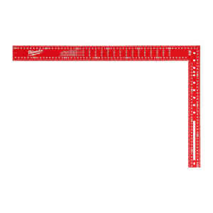 Milwaukee 400mm x 600mm Metric Framing Square, Red - 4932472126