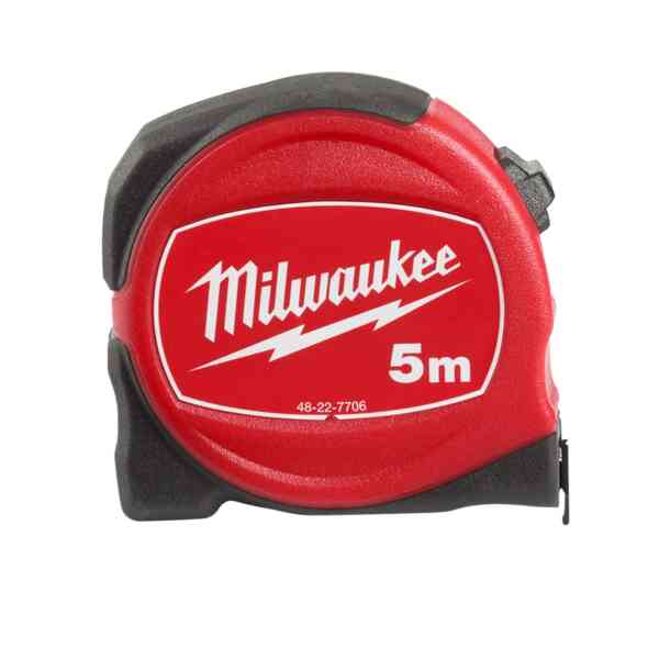 Milwaukee 5m Slimline Tape Measure S5/25 – 48227706