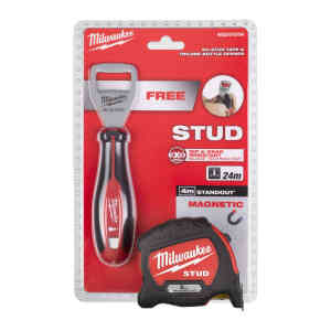 Milwaukee 5m STUD™ II Magnetic Tape Measure + Tri-lobe Bottle Opener - 4932478794
