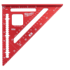Milwaukee 7" Metric Rafter Square, Red - 4932472123
