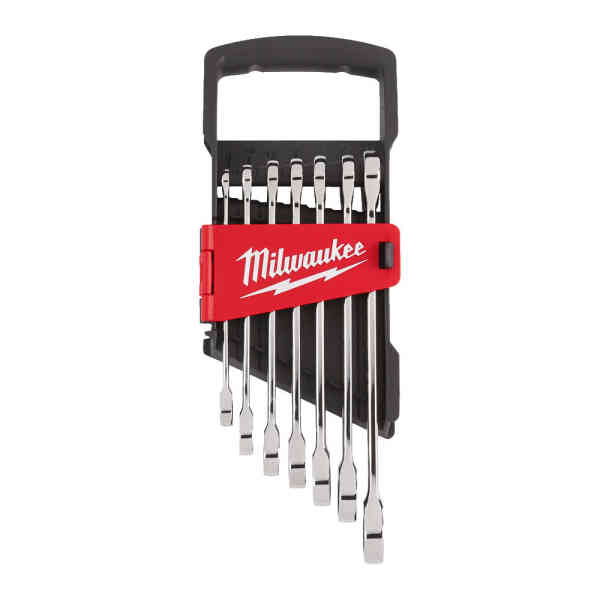 Milwaukee 7 PC. MAX BITE™ Ratcheting Metric Combination Spanner Set - 4932464993