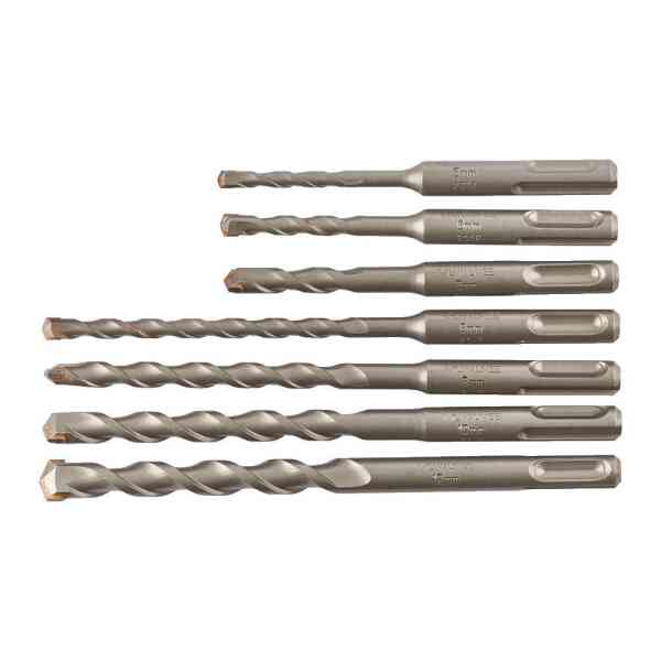 Milwaukee® 7 Pc. SDS-Plus M2™ Contractor 2-Cutter Hammer Drill Bits Set - 4932471244
