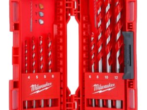 Milwaukee 8 Pc. 3 Flat Shank Premium Concrete Drill Bits Set - 4932471192