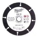 Milwaukee Carbide Blade CB 76 mm (1 pc) - 4932464716