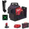 Milwaukee M123PL-401C Green 360° 3 Plane Laser - 4933478102