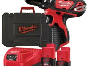 Milwaukee M12BPD-202C Cordless Sub Compact Percussion Drill with 2 x 2.0 Ah Batteries, Charger & Case - 4933441940