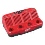 Milwaukee M12C4 12V Li-Ion 4 Bay Sequential Charger 220V-AC - 4932430554