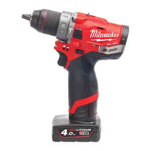 Milwaukee M12FPD-402X 12V Fuel™ Sub Compact Percussion Drill Driver Kit with 2x4.0 Ah Batteries, Charger, and Case - 4933459804