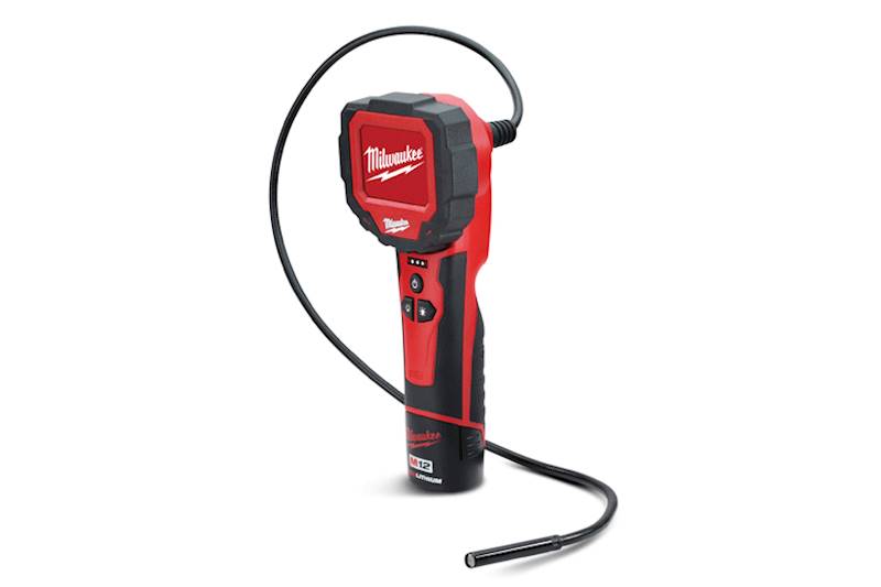 Milwaukee M12IC-201C (S) 12V Li-Ion Cordless M-Spector 360° Inspection Camera Kit with 1 x 2.0 Ah Batteries, Charger and Case - 4933441680