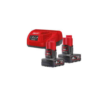 Milwaukee M12NRG-602 6.0Ah Battery & Charger Set 4933451903