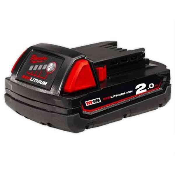 Milwaukee M18B2 18V 2.0Ah CP Li-Ion REDLITHIUM Battery 4932430062