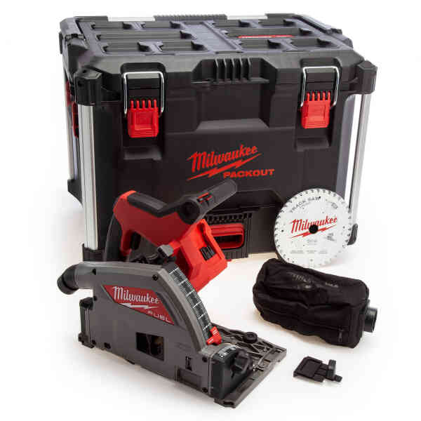 Milwaukee M18FPS55-0P FUEL™ 55 mm Plunge Saw with PACKOUT™ XL Tool Box - 4933478777